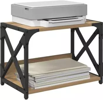vidaXL Druckerständer Artisan-Eiche 44x26x31,5cm Holzwerkstoff (882173)