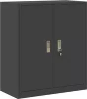 vidaXL Aufbewahrungsschrank Schwarz 80 x 40 x 90 cm Stahl