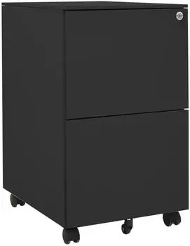 vidaXL Mobiler Aktenschrank 39x45x67cm Stahl anthrazit (335977)
