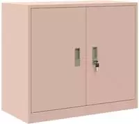 vidaXL Aufbewahrungsschrank Rosa 80 x 40 x 70 cm Stahl
