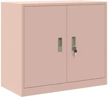 vidaXL Aufbewahrungsschrank rosa, Stahl, 80x40x70cm (891677)