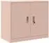 vidaXL Aufbewahrungsschrank rosa, Stahl, 80x40x70cm (891677)