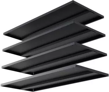 VCM Malivo 4x Fachb&ouml;den f&uuml;r Stahlschrank, anthrazit, 79x32cm
