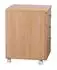 KADIMA DESIGN OTTAWA Rollcontainer 3 Schubladen, Buche, 40x60x45cm (SAFWL1.342)
