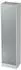 bümö Rollladenschrank 5 Ordnerhöhen, weiß/silber, Bogengriff (BU-SET50-W-S-BM)