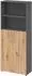 bümö Basic Regalschrank 5 Ordnerhöhen, Graphit/Asteiche (BU-4770-G-R-BM)