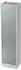 bümö Rollladenschrank 5 Ordnerhöhen weiß/silber Relinggriff (BU-SET50-W-S-RE)