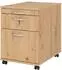 bümö Rollcontainer mit Hängeregistratur, Asteiche, abschließbar (BU-AC20-R-R-BM)