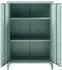 en.casa Oripää Aktenschrank 2 Türen Stahl 75x110x33cm, graublau (800000625294)
