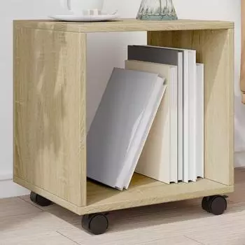 vidaXL Rollschrank Sonoma-Eiche 37x33x42,5cm Holzwerkstoff