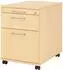 bümö Rollcontainer mit Hängeregistratur, Holzwerkstoff Ahorn, abschließbar (BU-AC20-3-3-BS)