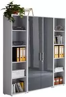 abschliessbarer Aktenschrank B&uuml;roschrank Schrankwand B&uuml;rom&ouml;bel Regal Office