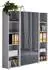 Mid.you Office Edition SW Set 3 Aktenschrank hoch, 12 Fächer, 173x186x33cm, grau/Anthrazit Hochglanz (001067007806)