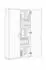 Mid.you Office Edition SW Set 3 Aktenschrank hoch, 12 Fächer, 173x186x33cm, grau/Anthrazit Hochglanz (001067007806)