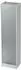 bümö Rollladenschrank office 5 Ordnerhöhen, weiß/silber, Streifengriff (BU-SET50-W-S-SG)