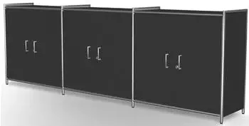 Kerkmann Artline Sideboard 2OH, 236x38x78cm, anthrazit (7917)