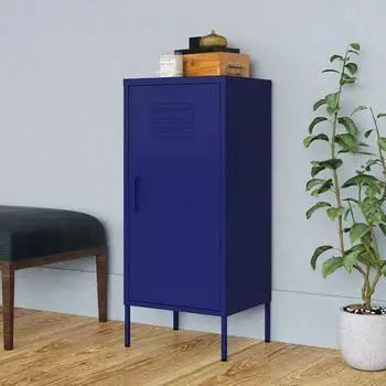 vidaXL Lagerschrank marineblau 42,5x35x101,5cm Stahl (336190)