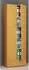 VCM Lona Büroschrank 5 Fächer, 70x200x39cm, buche/weiß