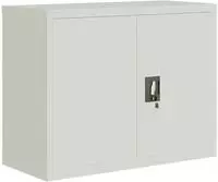 vidaXL Aktenschrank Hellgrau 90x40x70 cm Stahl