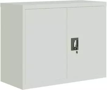 vidaXL Aktenschrank Stahl hellgrau 90x40x70cm (339721)