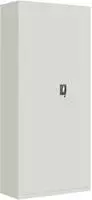 vidaXL Aktenschrank Hellgrau 90x40x200 cm Stahl