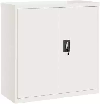 vidaXL Aktenschrank, Stahl, wei&szlig;, 90x40x90cm (339728)