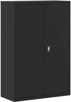 vidaXL Aktenschrank 90x40x140cm, Stahl, schwarz (339746)