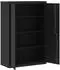 vidaXL Aktenschrank 90x40x140cm, Stahl, schwarz (339746)