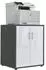 Mid.you Aktenschrank Office Edition 2 Fächer, 54x74x50cm, anthrazit/weiß Hochglanz (001067015614)