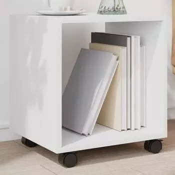 vidaXL Rollschrank wei&szlig; 37x33x42,5 cm Holzwerkstoff