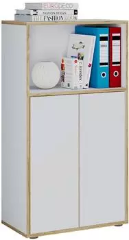 VCM Salia Aktenschrank 3-fach, Dreht&uuml;ren, 60cm breit, wei&szlig;