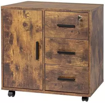 Relaxdays Rollcontainer, abschließbar, 60x40x57cm (10052348_8208)