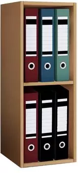 VCM Offas B&uuml;roregal 2-Fach, 34x72x30cm, buche (916746)
