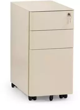 HJH Office COLOR I Rollcontainer Metall beige (743036)