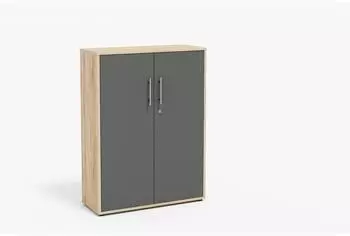 Mid.you Office Edition Aktenschrank 2 F&auml;cher, anthrazit/Sonoma Eiche (001067006312)