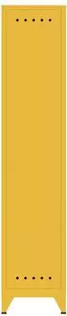 Bisley Fern Locker Spind Stahl, Hutboden & Kleiderstange, 38x51x180cm, gelb (FERLOC642)