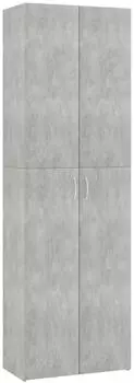 vidaXL Büroschrank betongrau 60x32x190cm Holzwerkstoff (800301)