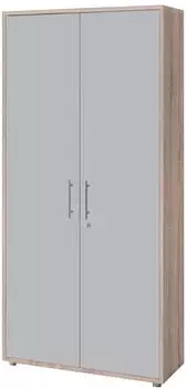Mid.you Office Edition Aktenschrank grau/Sonoma Eiche, 4 F&auml;cher, 84,4x185,6x33cm (001067016809)
