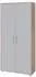 Mid.you Office Edition Aktenschrank grau/Sonoma Eiche, 4 Fächer, 84,4x185,6x33cm (001067016809)