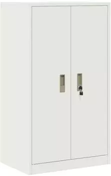 vidaXL Aufbewahrungsschrank Stahl wei&szlig; 60x40x105cm