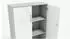 Mid.you Office Edition Aktenschrank 2 Fächer, grau/weiß Hochglanz (001067006303)