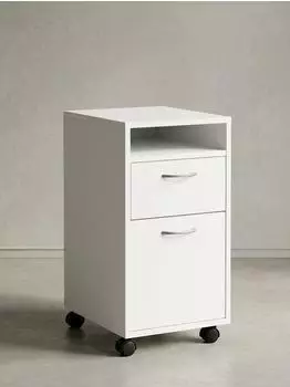 KADIMA DESIGN Rollcontainer WL5.901 wei&szlig;, 33x63x38cm, 1 T&uuml;r (WL5.901)