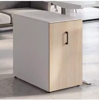 MCW Aktenschrank Q27 wei&szlig;, Holzfront, Metall 74x43x80cm (101822)