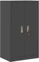 vidaXL Aufbewahrungsschrank Schwarz 60 x 40 x 105 cm Stahl