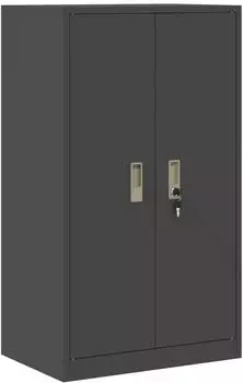 vidaXL Aufbewahrungsschrank schwarz 60x40x105cm Stahl (891730)