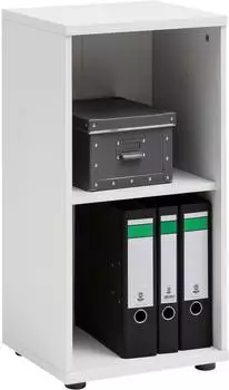 Möbelpartner Aktenregal Serie 200, 2 Ordnerhöhen, weiß, 39,3x77,3x34,5cm (143479)