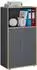 VCM Salia Aktenschrank 3-fach, Drehtüren, 60x33x110cm, anthrazit