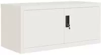 vidaXL Aktenschrank Wei&szlig; 90x40x40 cm Stahl