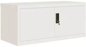 vidaXL Aktenschrank wei&szlig; 90x40x40cm Stahl (339716)