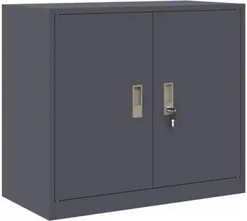 vidaXL Aufbewahrungsschrank Stahl anthrazit 80x40x70cm (891678)